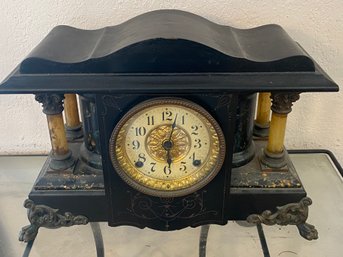 Seth Thomas Heavy Marble Mantle Clock
