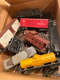 Box Of Lionel Trains, Tracks, Accessories