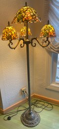 Stained Glass Floral Floor Lamp