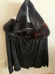 Vintage Lambswool & Fur Jacket