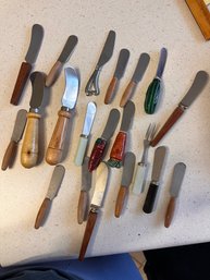 Lot Of 24 Cheese Spreaders