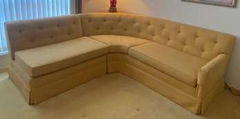 Gold Fabric Sectional Sofa