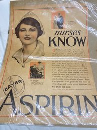 Vintage Bayer Aspirin Newspaper Clipping