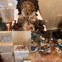 Large Collection Of Boyds Bears, Cherished Teddies.  About 16 Pieces