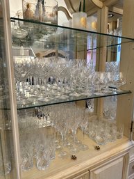 Very Large Lot Of Glassware. Many Mikasa, Some With Boxes.  About 110 Pieces
