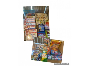 Large Lot Of New Teaching Games, Puzzles, Flash Cards, Etc