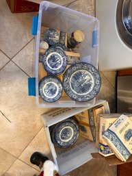 Lot Of Liberty Blue China Service For 6 Plus Many Extras