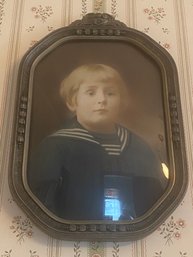 Vintage Framed Little Boy Photo