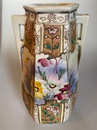 Miyako Nipon Hand Painted Floral Vase