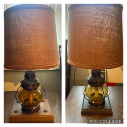 Pair Of Nautical Style Lamps