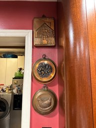 Three Copper Wall Hangings