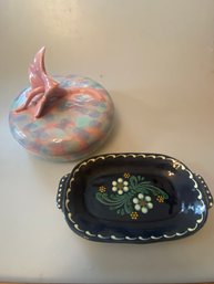 Pottery Trinket Box, Dish