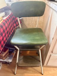 Chair / Step Stool. Vintage Green