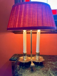 Table Lamp With Brass Trim