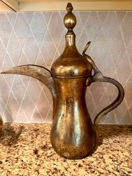 Middle Eastern Brass Coffee Pot