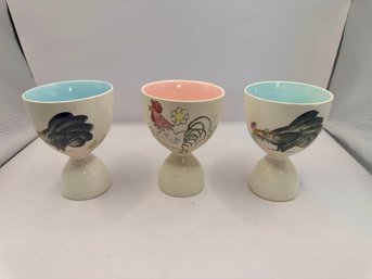 Three Vintage Egg Cups