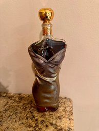 Landy Desir Cognac Female Figure  Bottle With Dress  **filled **