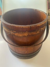 Antique Wooden Sugar Bucket