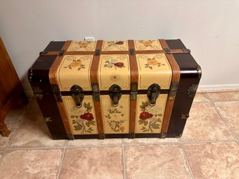 Floral Painted Trunk