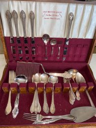 Case With Assorted Flatware