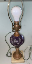 Purple Glass Lamp
