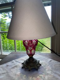 Rose Glass Lamp