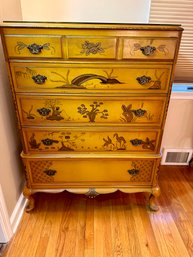 Chinoiserie Decorated Chest Of Drawers