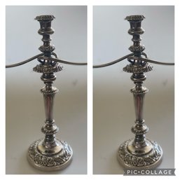 Silverplate Candleabras
