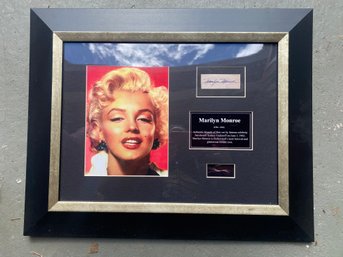 Authentic Strands Of Marilyn Monroes Hair, Framed