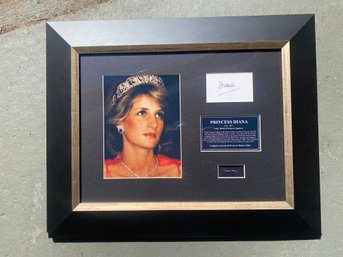 Authentic Strands Of Princess Diana's Hair, Framed