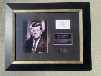 Authentic Strands Of John F. Kennedy's Hair, Framed