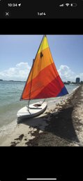 Sunfish Sailboat  1-2 Person Boat. Sold As Is