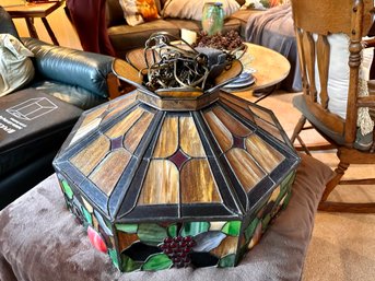 Beautiful Stained Glass Hanging Lamp