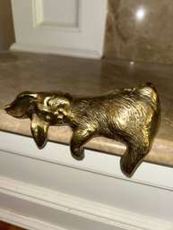 Sleeping Bunny Brass Shelf Sitter