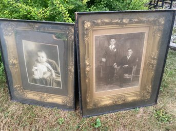 Pair Of Vintage Framed Family Photos