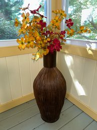 Rattan Floor Vase