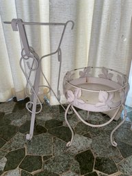 Pair Of Wrought Iron Plant Stands