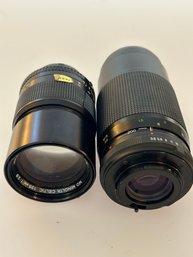 Pair Of Vivitar & Minolta Camera Lenses