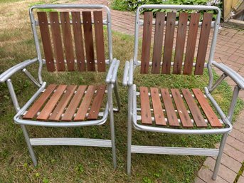 Pair Of Vintage Folding Chairs