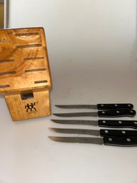 Henckels Knife Block, 5 Knives