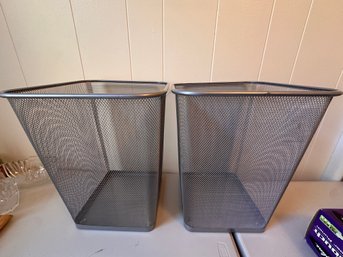 TWO  Waste Paper Baskets