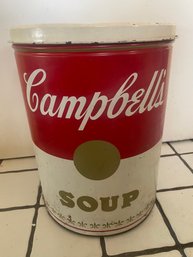 Rare Giant Campbell's Soup Tin Can
