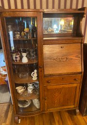 Antique Curio Secretary