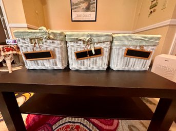 Pottery Barn Kids Baskets (3)