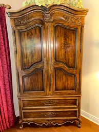 Drexel Brittany Floral Armoire French Provincia