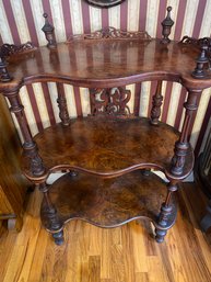 Victorian  Walnut Whatnot