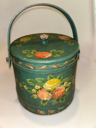 Painted Floral Firkin