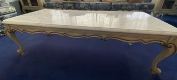 Vintage French Provincial Marble Top Coffee Table
