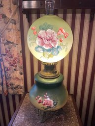 Antique Victorian Gone With The Wind Lamp