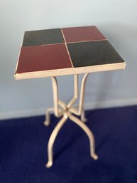 Tile Top Wrought Iron Plant Stand